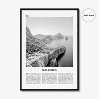 Mallorca Print Black and White No 1, Mallorca Wall Art, Mallorca Poster, Mallorca Photo, Spain, Majorca, Balearic Islands, Palma, España