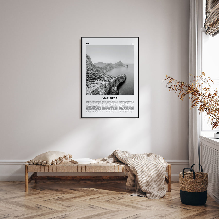 Mallorca Travel B&W No 1 Poster