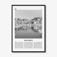 Mallorca Print Black and White No 2, Mallorca Wall Art, Mallorca Poster, Mallorca Photo, Spain, Majorca, Balearic Islands, Palma, España