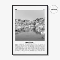 Mallorca Print Black and White No 2, Mallorca Wall Art, Mallorca Poster, Mallorca Photo, Spain, Majorca, Balearic Islands, Palma, España