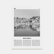 Mallorca Travel B&W No 2 Poster