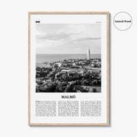 Malmo Print Black and White, Malmö Wall Art, Malmö Poster, Malmö Photo, Malmö Wall Décor, Malmö Map, Sweden