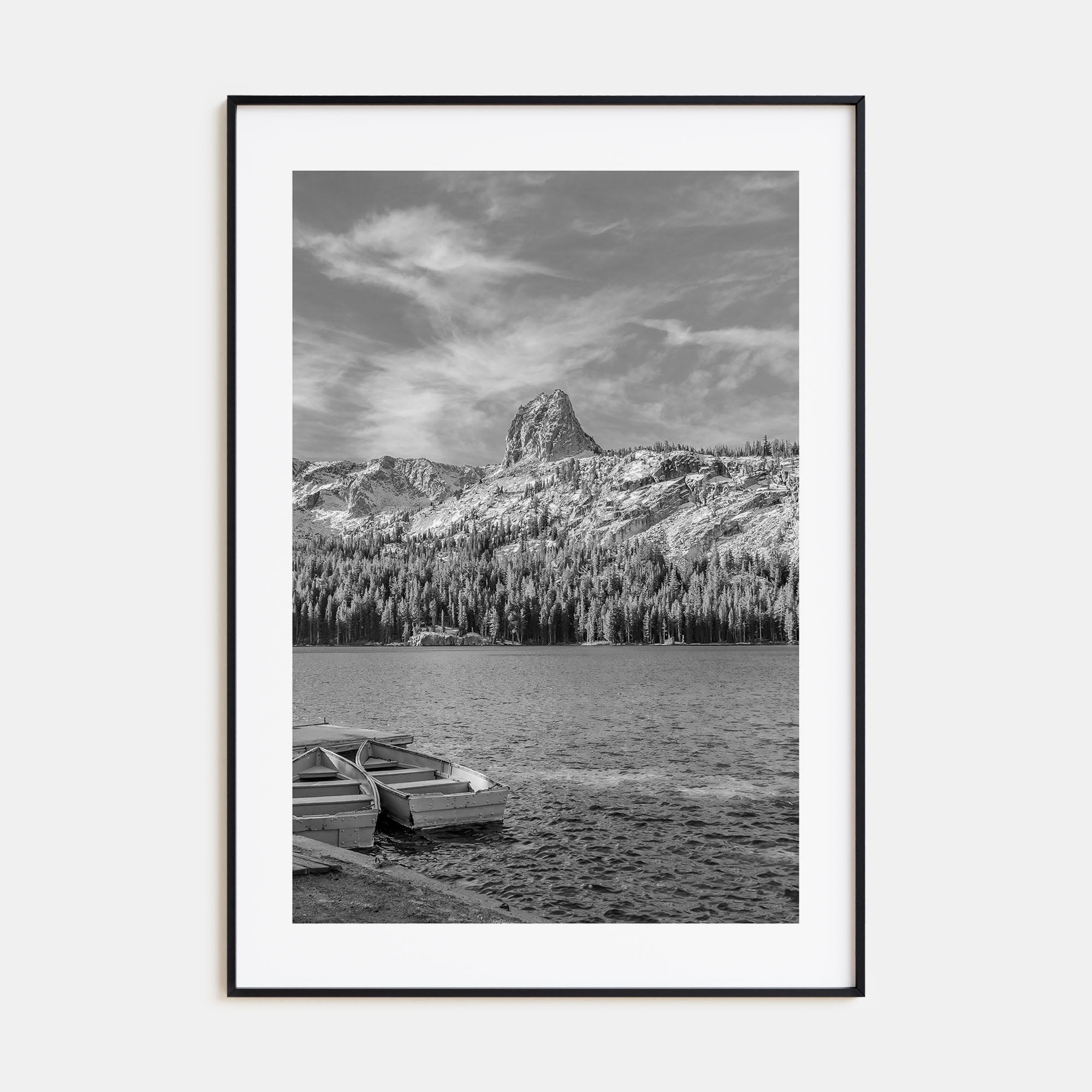 Mammoth Lakes Photo B&W Poster