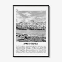 Mammoth Lakes Print Black and White, Mammoth Lakes Wall Art, Mammoth Lakes Poster, Mammoth Lakes Photo, California, USA, United States