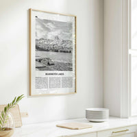 Mammoth Lakes Print Black and White, Mammoth Lakes Wall Art, Mammoth Lakes Poster, Mammoth Lakes Photo, California, USA, United States