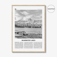 Mammoth Lakes Print Black and White, Mammoth Lakes Wall Art, Mammoth Lakes Poster, Mammoth Lakes Photo, California, USA, United States