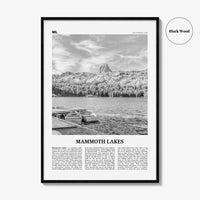 Mammoth Lakes Print Black and White, Mammoth Lakes Wall Art, Mammoth Lakes Poster, Mammoth Lakes Photo, California, USA, United States