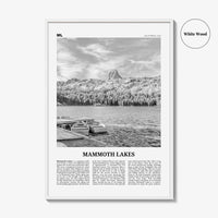 Mammoth Lakes Print Black and White, Mammoth Lakes Wall Art, Mammoth Lakes Poster, Mammoth Lakes Photo, California, USA, United States