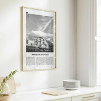 Mammoth Mountain Print Black and White, Mammoth Mountain Wall Art, Mammoth Mountain Poster, Mammoth Mountain, California, USA, United States