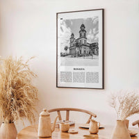Managua Print Black and White, Managua Wall Art, Managua Poster, Managua Photo, Managua Wall Décor, Nicaragua