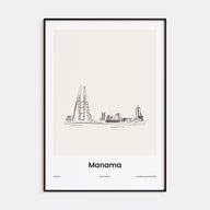Manama Drawn Poster