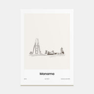 Manama Drawn Poster