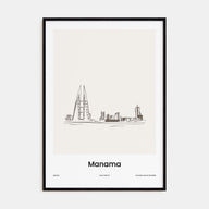 Manama Drawn Poster