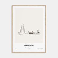 Manama Drawn Poster