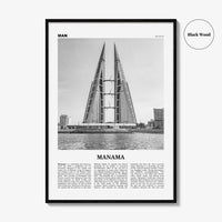 Manama Print Black and White, Manama Wall Art, Manama Poster, Manama Photo,  Bahrain, مملكة البحرين, Mamlakat al-Baḥrayn, Middle East