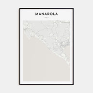 Manarola Map Portrait Poster