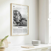 Manarola Print Black and White, Manarola Wall Art, Manarola Poster, Manarola Photo, Manarola Wall Décor, Liguria, Italy, Italia