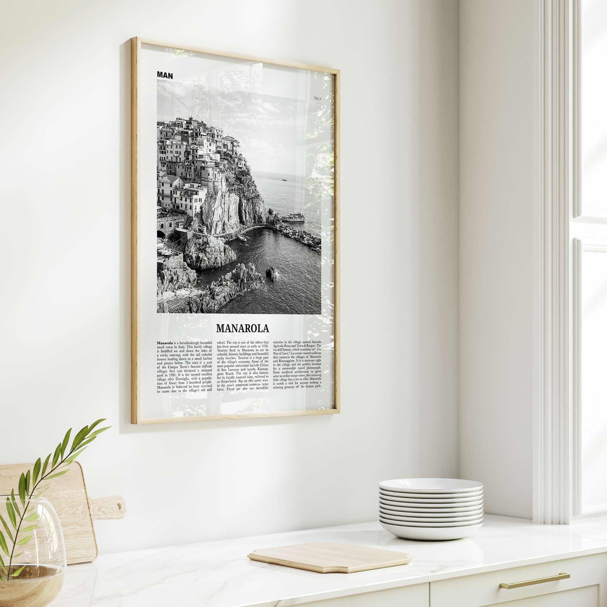 Manarola Print Black and White, Manarola Wall Art, Manarola Poster, Manarola Photo, Manarola Wall Décor, Liguria, Italy, Italia