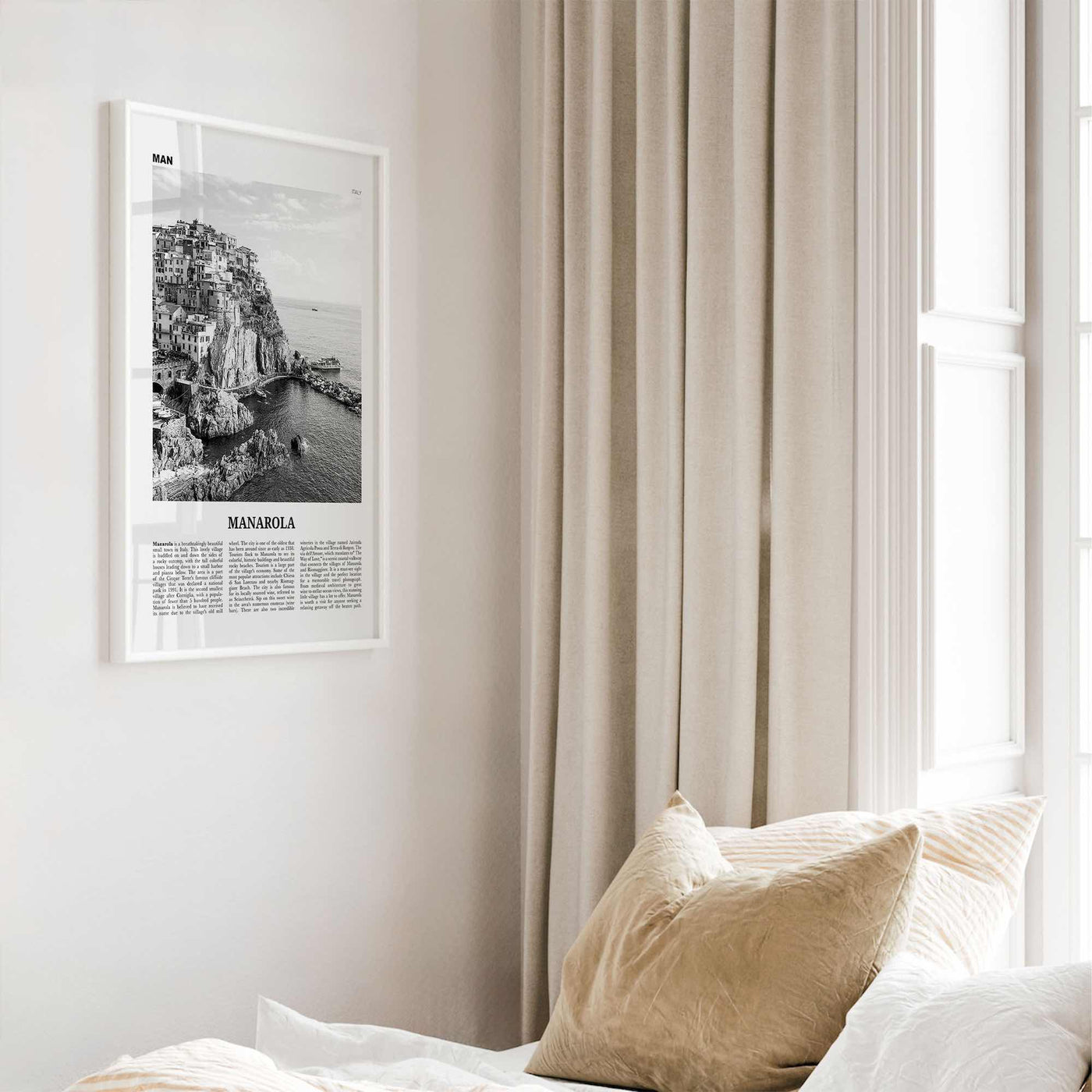 Manarola Print Black and White, Manarola Wall Art, Manarola Poster, Manarola Photo, Manarola Wall Décor, Liguria, Italy, Italia