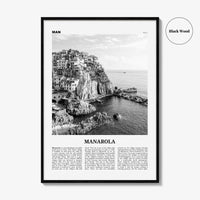 Manarola Print Black and White, Manarola Wall Art, Manarola Poster, Manarola Photo, Manarola Wall Décor, Liguria, Italy, Italia