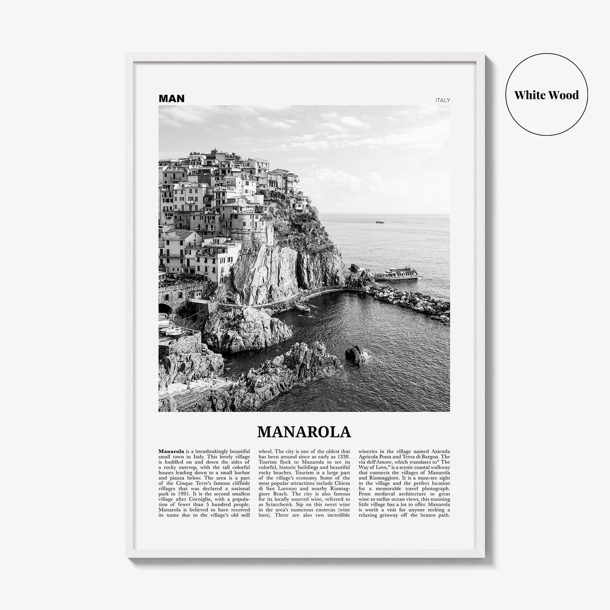 Manarola Print Black and White, Manarola Wall Art, Manarola Poster, Manarola Photo, Manarola Wall Décor, Liguria, Italy, Italia