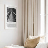 Manatee Park Print Black and White, Manatee Park Wall Art, Manatee Park Poster, Manatee Park Photo, Manatee Park Wall Décor, Florida, USA