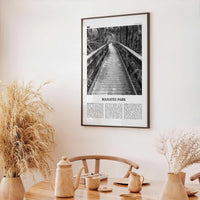 Manatee Park Print Black and White, Manatee Park Wall Art, Manatee Park Poster, Manatee Park Photo, Manatee Park Wall Décor, Florida, USA