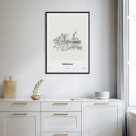 Manaus Drawn Poster