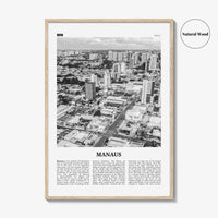 Manaus Print Black and White, Manaus Wall Art, Manaus Poster, Manaus Photo, Manaus Wall Décor, Manaus Map, Brazil
