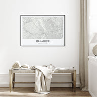 Manayunk Map Landscape Poster