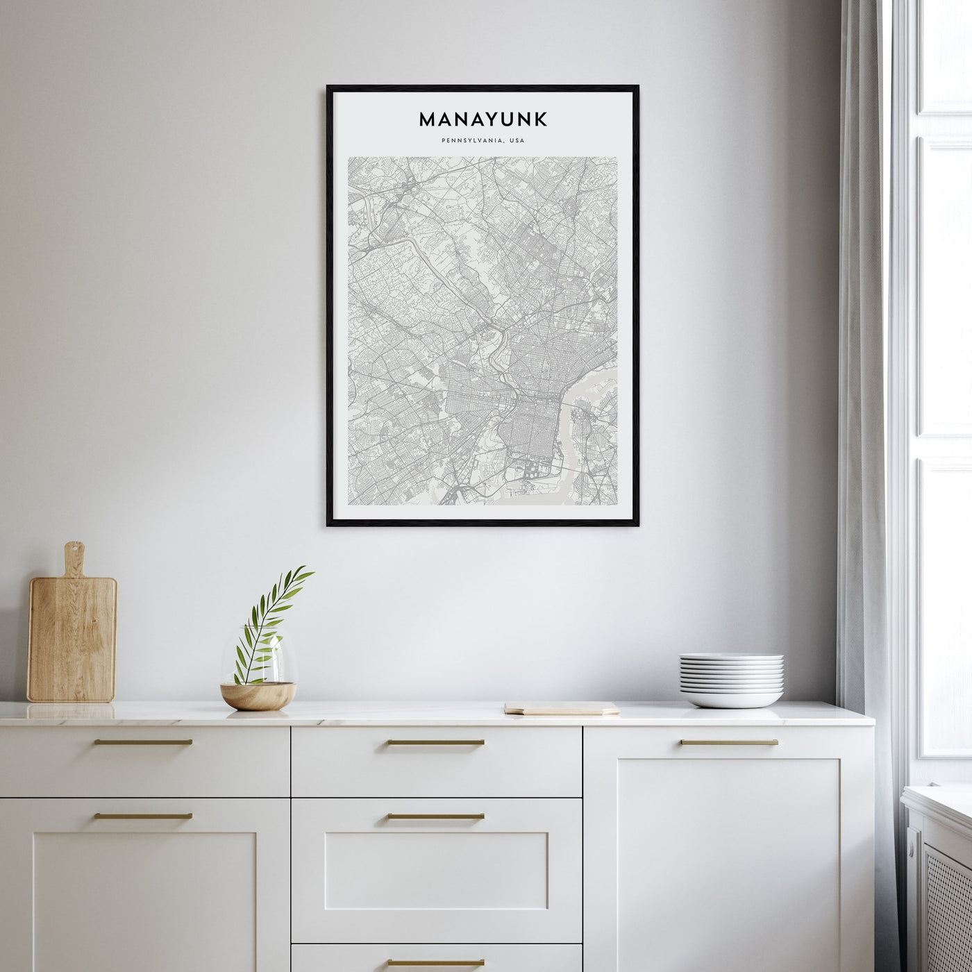 Manayunk Map Portrait Poster