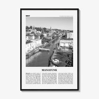 Manayunk Print Black and White, Manayunk Wall Art, Manayunk Poster, Manayunk Photo, Manayunk Map, Manayunk Decor, Philadelphia, Pennsylvania