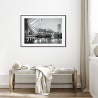 Manchester, England Landscape B&W Poster