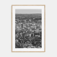 Manchester, England Photo B&W Poster