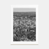 Manchester, England Photo B&W Poster