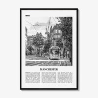 Manchester Print Black and White England No 1, Manchester Wall Art, Manchester Poster, Manchester Photo, UK, United Kingdom