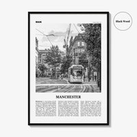 Manchester Print Black and White England No 1, Manchester Wall Art, Manchester Poster, Manchester Photo, UK, United Kingdom