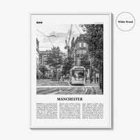 Manchester Print Black and White England No 1, Manchester Wall Art, Manchester Poster, Manchester Photo, UK, United Kingdom