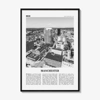 Manchester Print Black and White New Hampshire, Manchester Wall Art, Manchester Poster, Manchester Photo, USA, United States