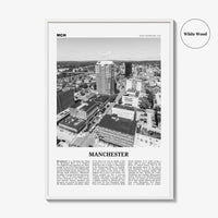 Manchester Print Black and White New Hampshire, Manchester Wall Art, Manchester Poster, Manchester Photo, USA, United States