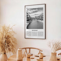 Mandurah Print Black and White, Mandurah Wall Art, Mandurah Poster, Mandurah Photo, Mandurah Wall Décor, Mandurah Map, Australia