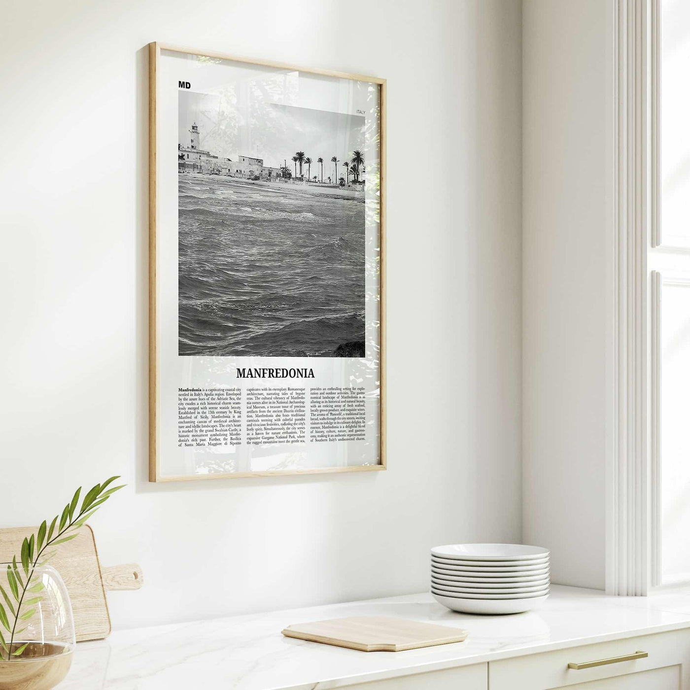 Manfredonia Print Black and White, Manfredonia Wall Art, Manfredonia Poster, Manfredonia Photo, Manfredonia Wall Décor, Manfredonia, Italy