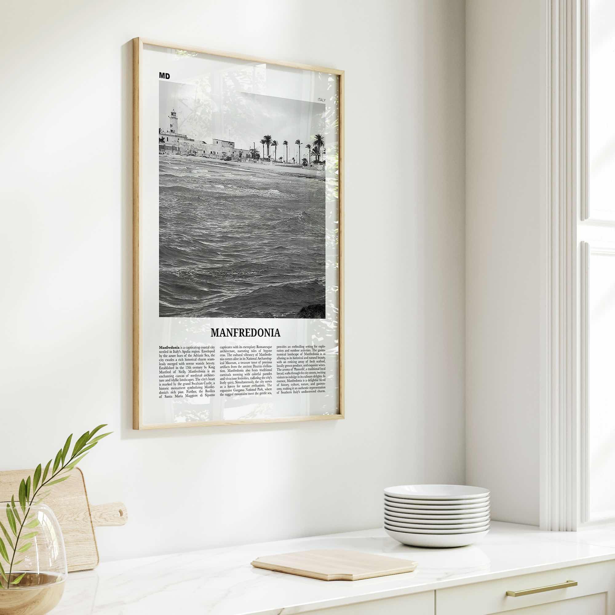 Manfredonia Print Black and White, Manfredonia Wall Art, Manfredonia Poster, Manfredonia Photo, Manfredonia Wall Décor, Manfredonia, Italy