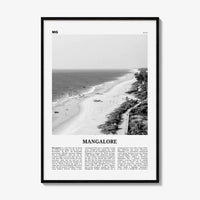 Mangalore Print Black and White, Mangalore Wall Art, Mangalore Poster, Mangalore Photo, Mangalore Wall Décor, India