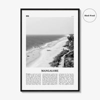 Mangalore Print Black and White, Mangalore Wall Art, Mangalore Poster, Mangalore Photo, Mangalore Wall Décor, India