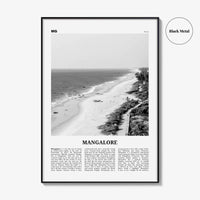 Mangalore Print Black and White, Mangalore Wall Art, Mangalore Poster, Mangalore Photo, Mangalore Wall Décor, India