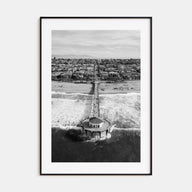 Manhattan Beach Photo B&W No 1 Poster
