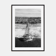 Manhattan Beach Photo B&W No 1 Poster