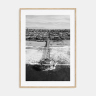 Manhattan Beach Photo B&W No 1 Poster