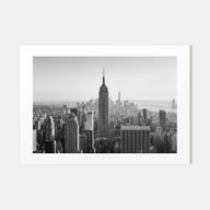 Manhattan Landscape B&W Poster